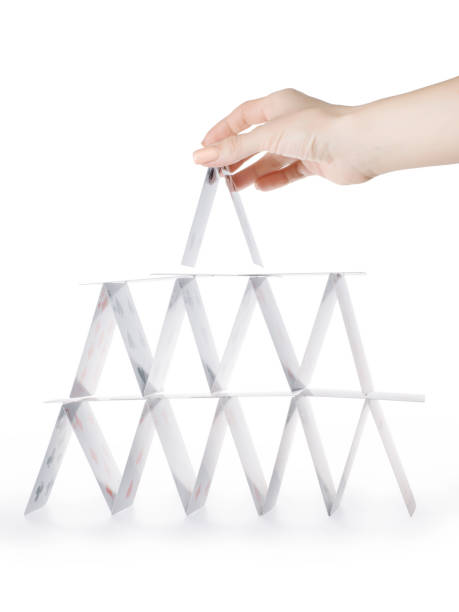istock House of cards construction isolated with clipping path 924525142