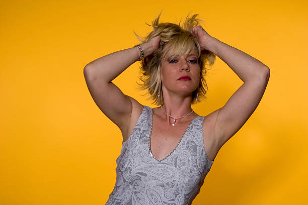 istock Blonde Fashion on Yellow 047 92452663
