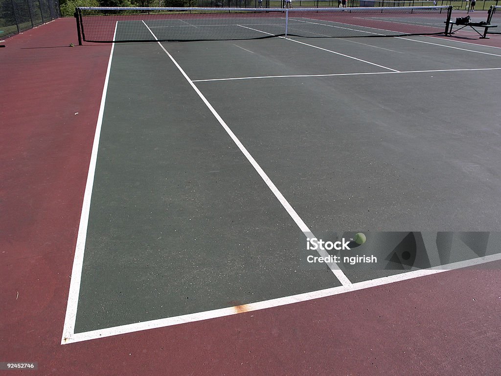 court de Tennis sur le court-ball - Photo de Aller chercher libre de droits
