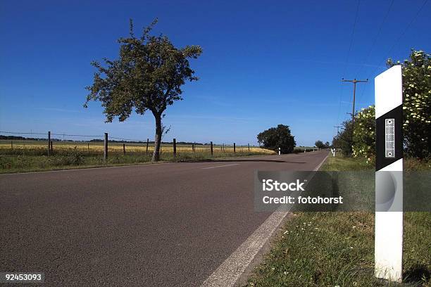 Reflector Beside The Road Stock Photo - Download Image Now - Agricultural Field, Blue, Color Image
