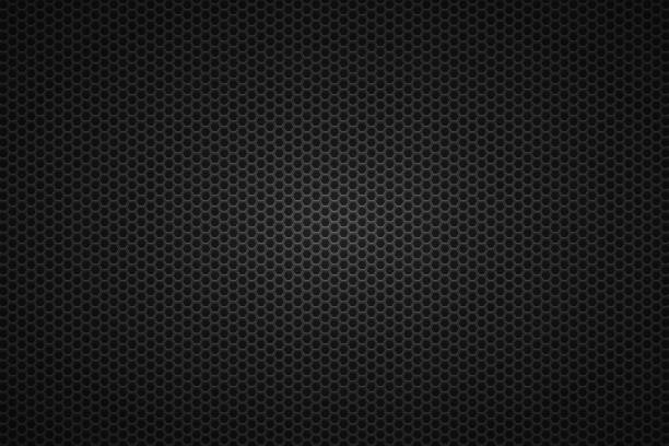 ilustraciones, imágenes clip art, dibujos animados e iconos de stock de textura metálica - fondo de rejilla metálica - backgrounds black seamless textured