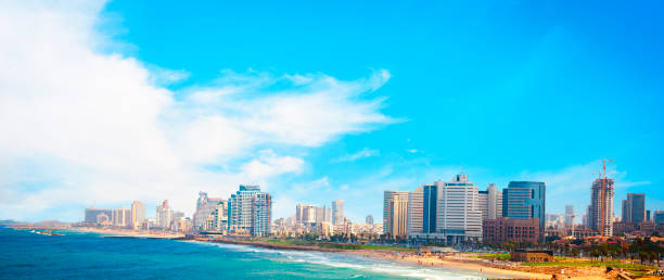 istock Tel Aviv coastline, panoramic view Israel 924533736