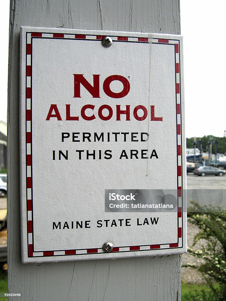 NO ALCOHOL sign  Admiration Stock Photo