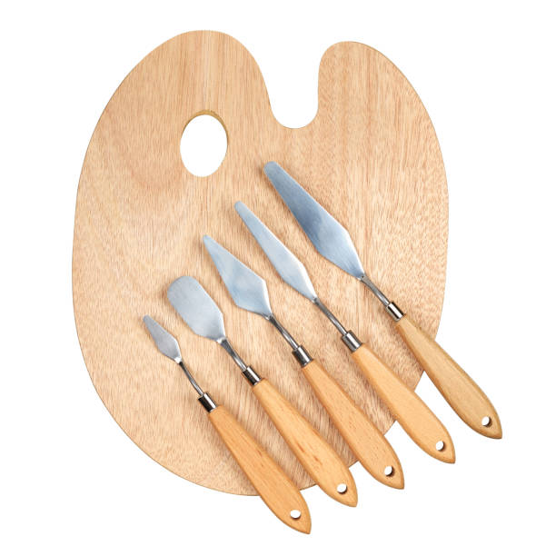 istock Wooden painting palette 924536092