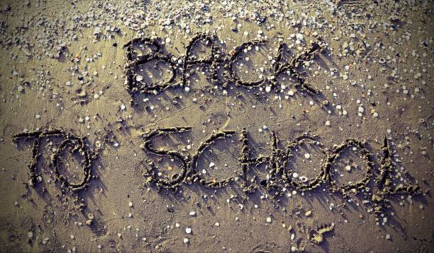 istock Back to School written on the sand 924544726