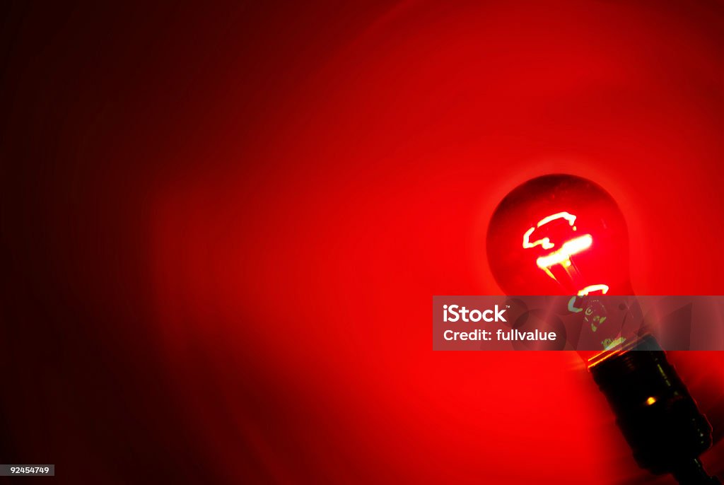 Red Light Schräge - Lizenzfrei Glühbirne Stock-Foto