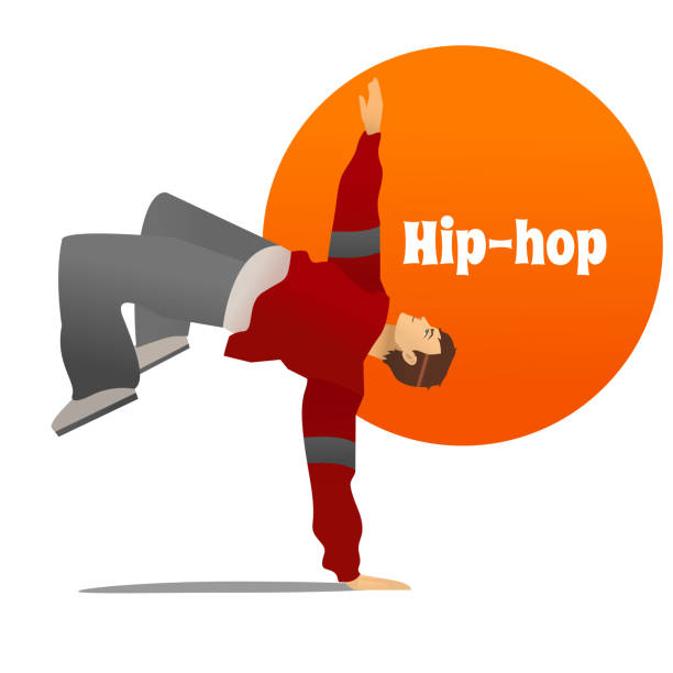 illustrations, cliparts, dessins animés et icônes de homme danse hip hop dans le style de dessin animé - dancing breakdancing street city life