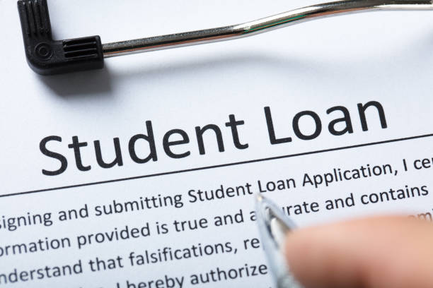 istock Elevated View Of Student Loan Form 924554842