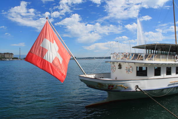 Geneva and Lake, Switzerland