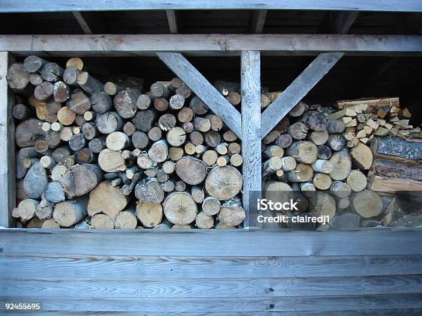 Wood Shed Stock Photo - Download Image Now - Barn, Birch Tree, Color Image