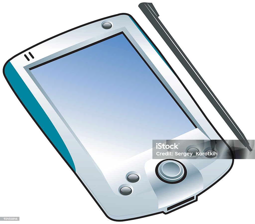 pocket pc  CPU stock illustration