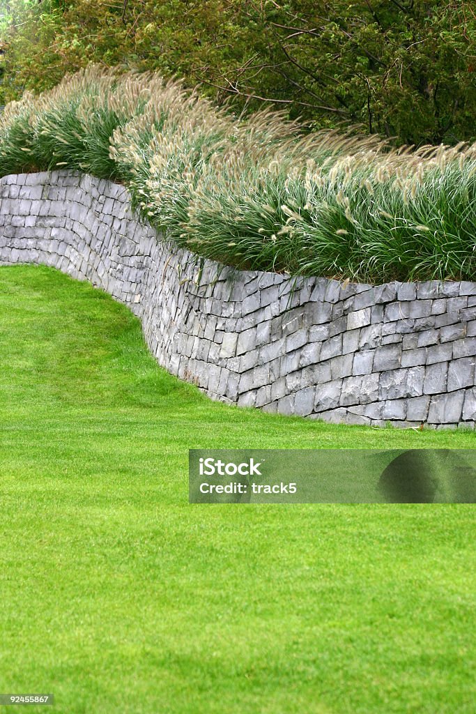 Flint Wall  Dividing Stock Photo