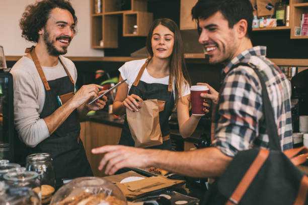 istock Man taking his order at a coffee shop 924558802