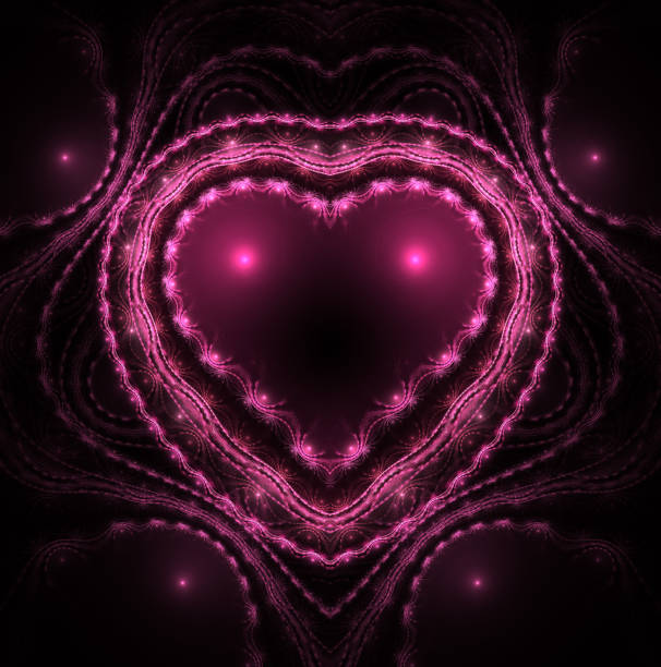 istock Burning and beating heart. Valentine's day background. Greeting card 924568120