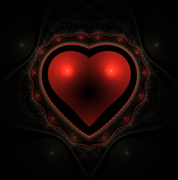 istock Burning and beating heart. Valentine's day background. Greeting card 924568448