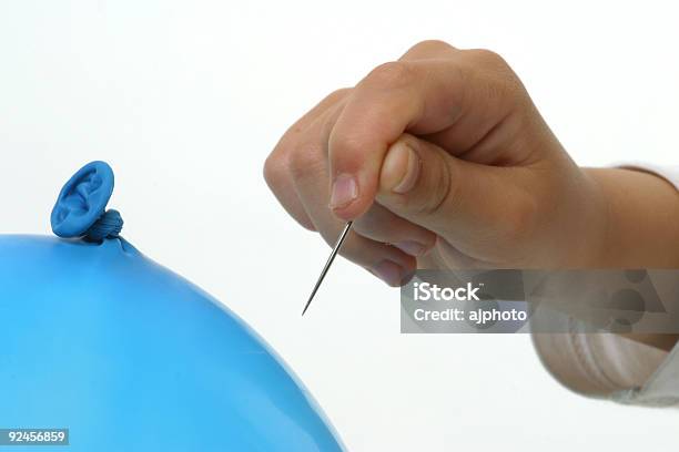 Pop - Fotografias de stock e mais imagens de Agulha - Loja de Miudezas - Agulha - Loja de Miudezas, Balão - Enfeite, Azul