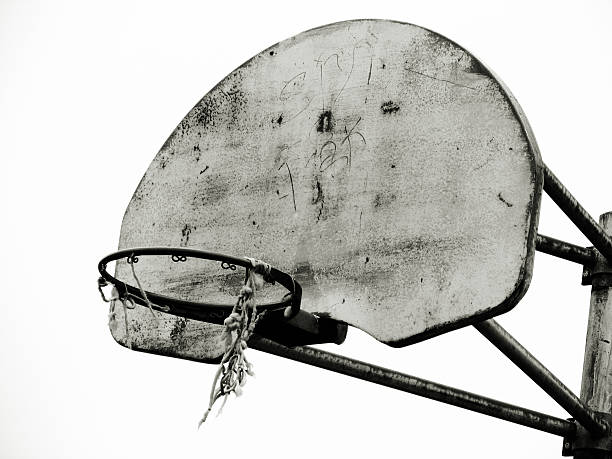 istock Black and White Basketball Hoop 92457536