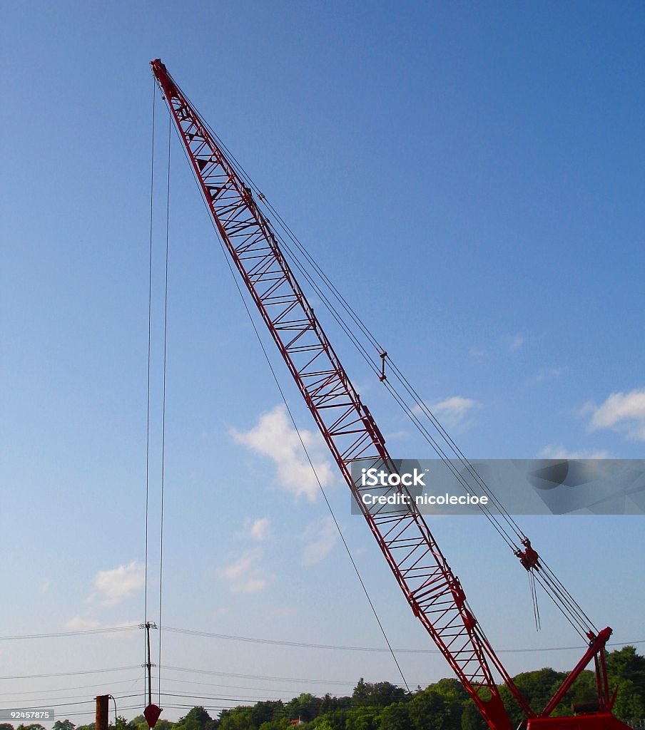Red Crane - Lizenzfrei Arbeiten Stock-Foto