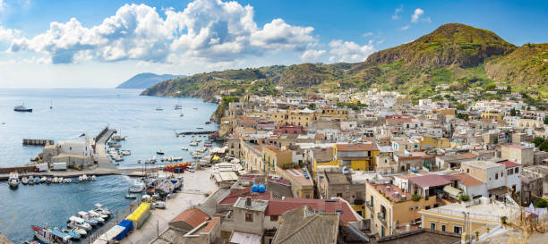 istock Panoramic view of Lipari town 924579548