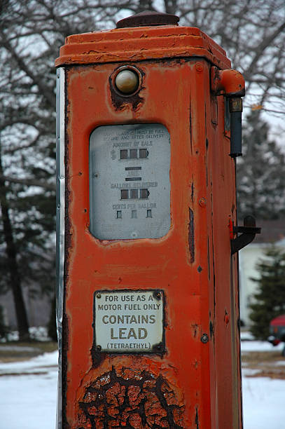 Antique Gas Pump stock photo