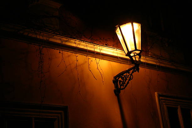street lamp in Prague stock photo