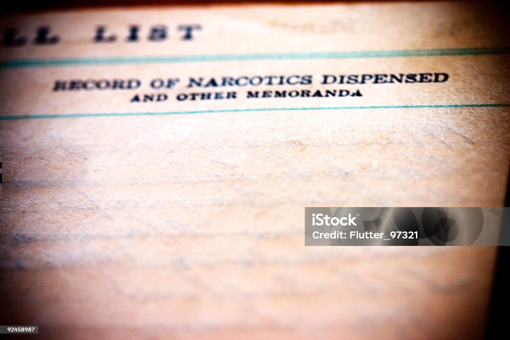 Narcóticos dispensada - Royalty-free Cuidados de Saúde e Medicina Foto de stock