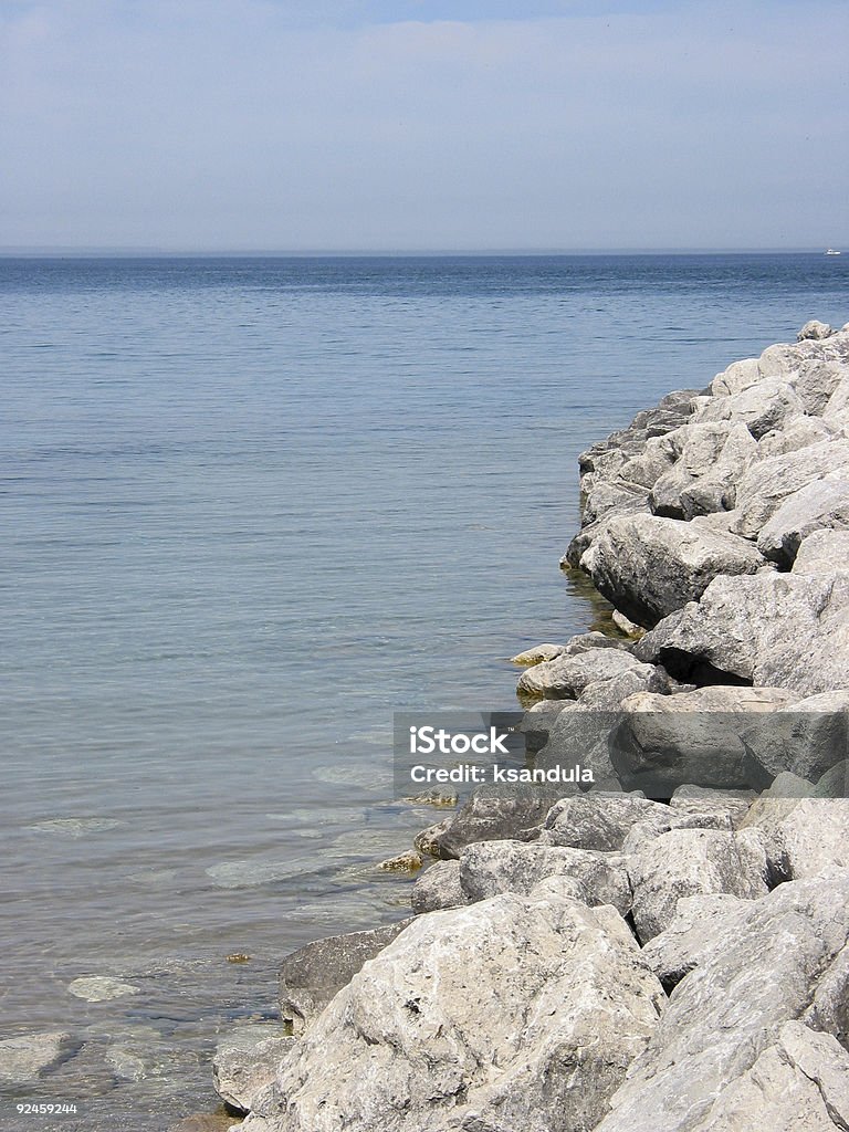 Brise-lames de port - Photo de Bleu libre de droits