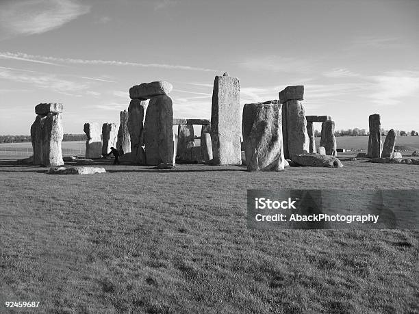 Bianco E Nero Stonehenge - Fotografie stock e altre immagini di Ascensore - Ascensore, Bianco, Bianco e nero