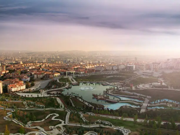 family park and ankara city view