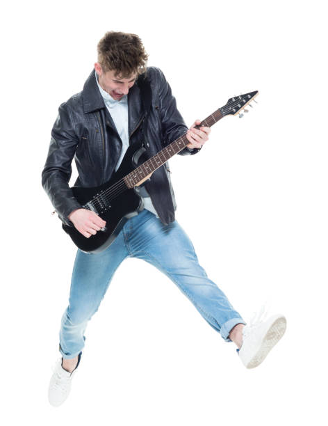 istock Handsome young male playing an electric guitar 924598054