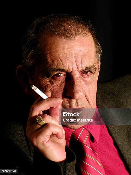 Smoking Gentleman Stock Photo - Download Image Now - 60-64 Years, 65-69 Years, 70-79 Years
