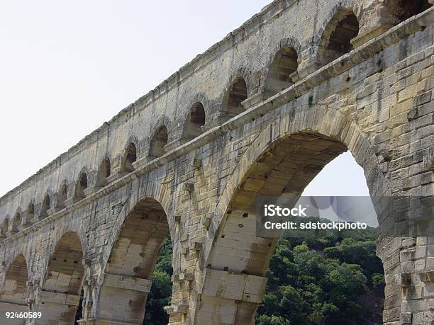 Pont Du Gard Acquedotto - Fotografie stock e altre immagini di Acquedotto - Acquedotto, Antico - Condizione, Canale