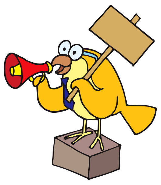 Business Bird 3 vector art illustration