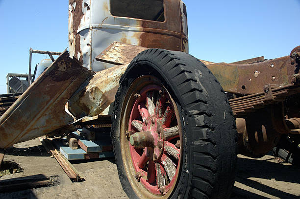 istock Old Truck with wooden Wheel 92460842