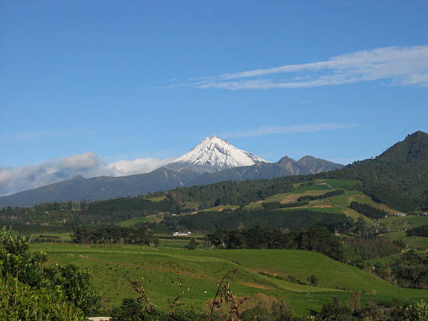 Mount Egmont, NZ stock photo
