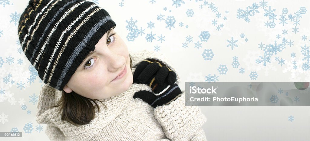 Winter-Teen - Lizenzfrei Eleganter Handschuh Stock-Foto