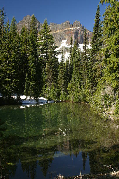 Three fingered Jack  north cascades national park cascade range waterfall snowcapped stock pictures, royalty-free photos & images