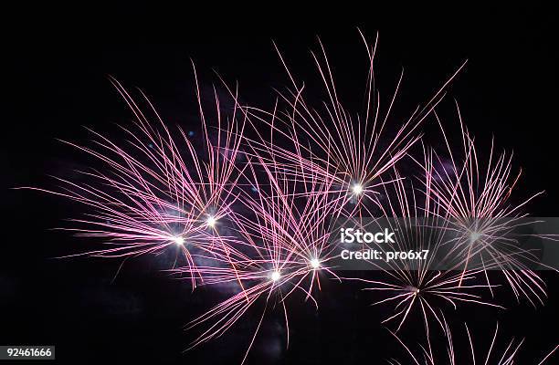 Firework Bursts Stock Photo - Download Image Now - Arugula, Black Color, Bonfire