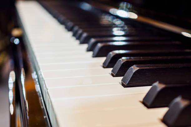 istock Piano keyboard background musical instrument 924624188
