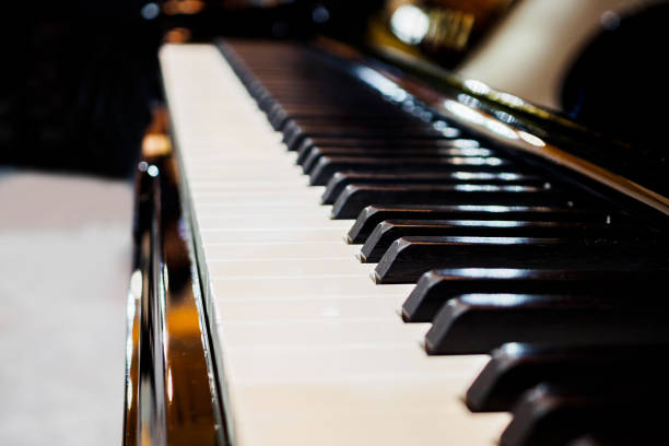 istock Piano keyboard background musical instrument 924624194