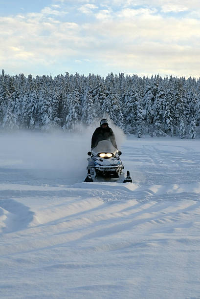 istock Snowmobile Expedition in Finland Lapland 92463054