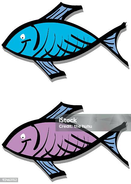 2 Fish Vector Two Fishs Stock Illustration - Download Image Now - Color Image, Fish ...