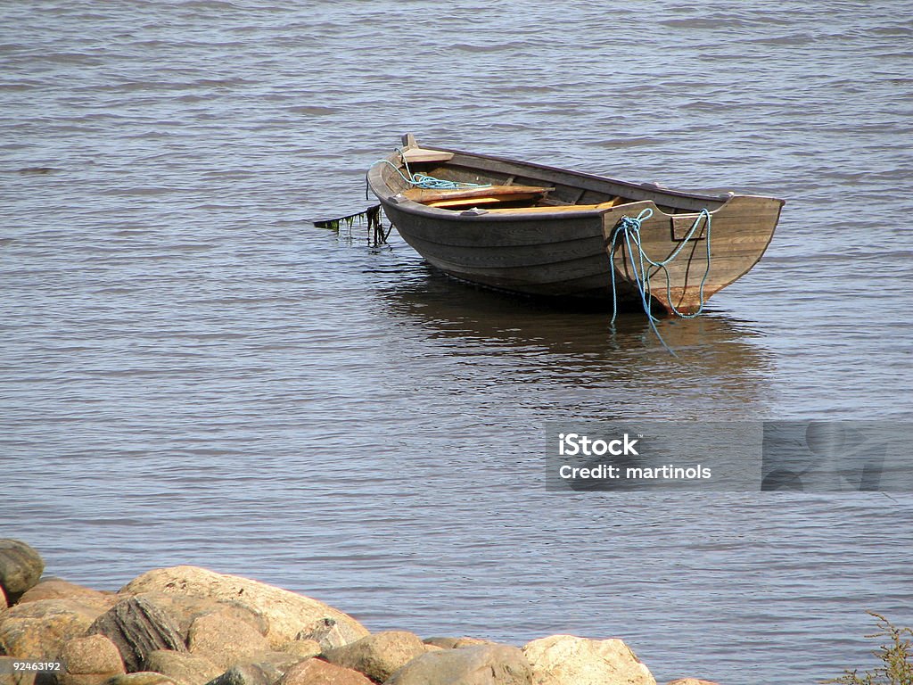 Einsam Boot - Lizenzfrei Anker Stock-Foto