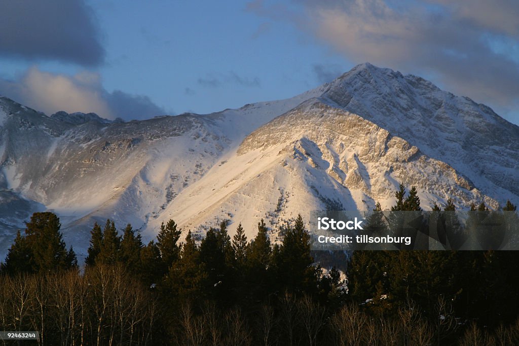 Гора закат - Стоковые фото Альберта роялти-фри