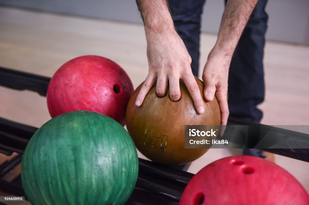 bowling a bowling team Blue Stock Photo