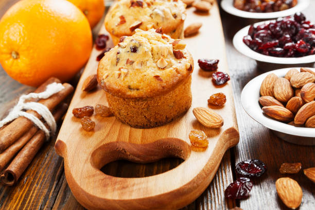 istock Orange muffins with dried fruits 924641614