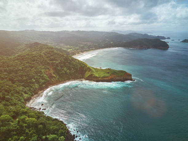 istock Aerial view on guacalito beach 924644378