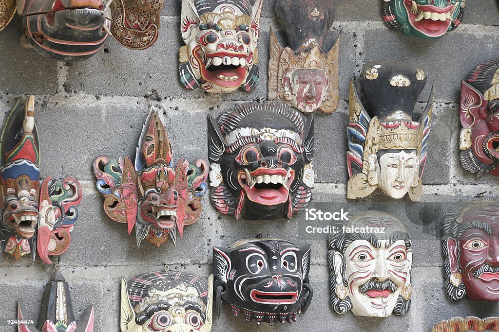 Maschere Balinese - Foto stock royalty-free di Costume da diavolo