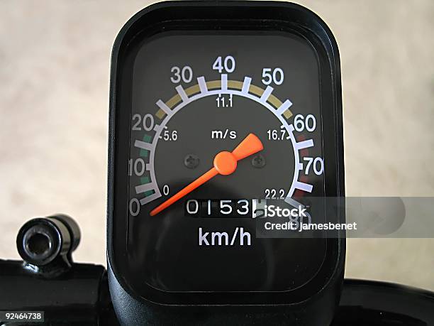 Exercise Bike Speedometer Stock Photo - Download Image Now - Bicycle, Color Image, Cycling