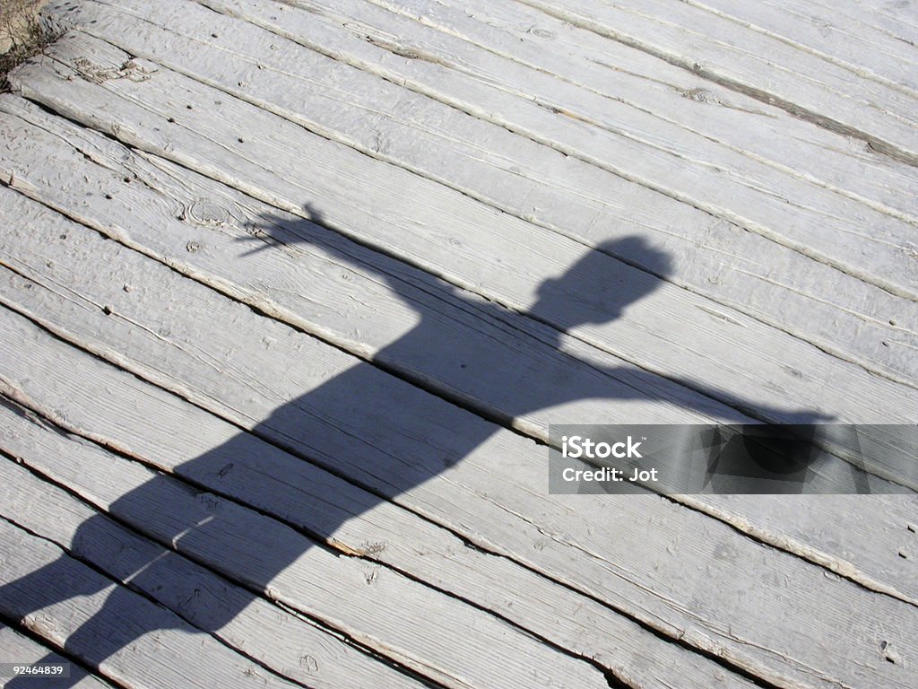 Boardwalk Shadow  Adult Stock Photo